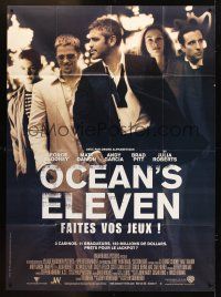 3m503 OCEAN'S 11 French 1p '01 Steven Soderbergh, George Clooney, Matt Damon, Brad Pitt