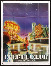 3m512 ONE FROM THE HEART French 1p '82 Coppola, different art of Las Vegas by Andre Bertrand!
