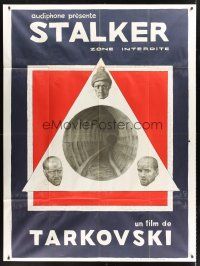 3m585 STALKER French 1p '79 Andrej Tarkovsky's Ctankep, Russian sci-fi, cool art by Bougrine!