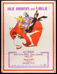 3m605 THOROUGHLY MODERN MILLIE French 1p '67 Bob Peak art of singing & dancing Julie Andrews!