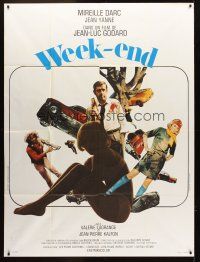 3m632 WEEK END French 1p '68 Jean-Luc Godard, completely different montage w/sexy Mireille Darc!