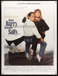 3m636 WHEN HARRY MET SALLY French 1p '89 great romantic image of Billy Crystal & Meg Ryan!