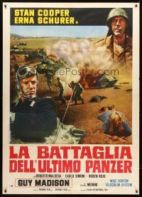 3m091 BATTLE OF THE LAST PANZER Italian 1p '68 cool World War II art by Franco Fiorenzi!