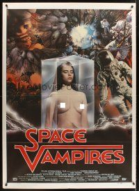 3m157 LIFEFORCE Italian 1p '85 Tobe Hooper, dfferent sexy Space Vampire art by Sandro Symeoni!
