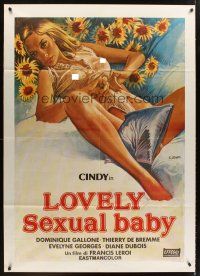 3m160 LOVELY SEXUAL BABY Italian 1p '79 Francis Leroi French sexploitation, art by Enzo Sciotti!