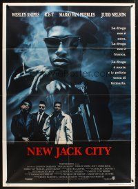 3m171 NEW JACK CITY Italian 1p '91 Wesley Snipes, Ice-T, Mario Van Peebles, Judd Nelson