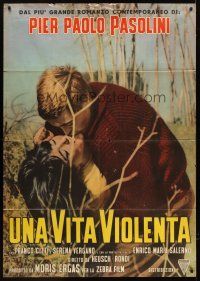3m215 VIOLENT LIFE Italian 1p '62 written by Pier Paolo Pasolini, romantic c/u of top stars!