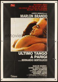 3m056 LAST TANGO IN PARIS Italian 2p R80s Marlon Brando, Maria Schneider, Bertolucci, different!