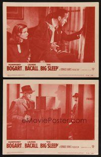 3p615 BIG SLEEP 2 LCs R54 Humphrey Bogart, sexy Lauren Bacall, Howard Hawks