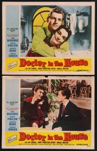 3p682 DOCTOR IN THE HOUSE 2 LCs '55 Dr. Dirk Bogarde, Muriel Pavlow, Kenneth More!