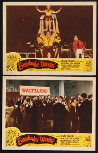 3p692 EVERYBODY'S DANCIN' 2 LCs '50 cheerleaders & dancers w/Spade Cooley & His Band!