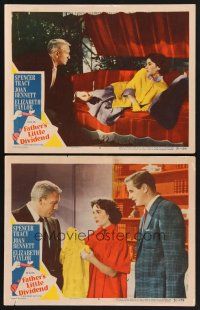 3p695 FATHER'S LITTLE DIVIDEND 2 LCs '51 Elizabeth Taylor, Spencer Tracy & Don Taylor!