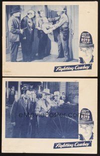 3p698 FIGHTING COWBOY 2 LCs '50s William Boyd as Hopalong Cassidy, please help identify!