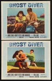 3p714 GHOST DIVER 2 LCs '57 sexy Audrey Totter, James Craig in action!