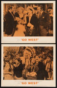 3p721 GO WEST 2 LCs R62 cowboys Groucho, Chico & Harpo Marx in action!