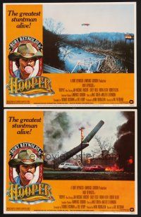 3p753 HOOPER 2 LCs '78 great image of crashing smoke stack & car jumping ravine!