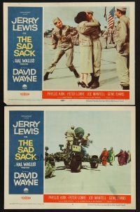3p864 SAD SACK 2 LCs '58 wacky images of Jerry Lewis in the Foreign Legion!