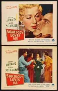 3p908 SOMEBODY LOVES ME 2 LCs '52 sexy dancer Betty Hutton & Ralph Meeker!