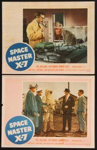 3p915 SPACE MASTER X-7 2 LCs '58 Lyn Thomas tries to stop scientist from talking to alien in jar!