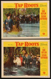 3p937 TAP ROOTS 2 LCs R56 great images of Van Heflin on the run & hiding from troops!