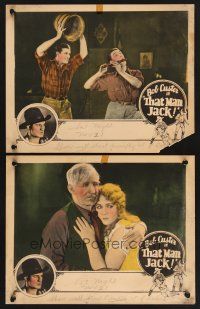 3p945 THAT MAN JACK! 2 LCs '25 Bob Custer in title role, pretty May Beth Milford!
