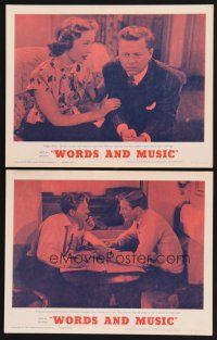 3p994 WORDS & MUSIC 2 LCs R62 Betty Garrett & Mickey Rooney in Rodgers & Hart bio!