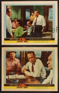 3p306 12 ANGRY MEN 3 LCs '57 Henry Fonda in Sidney Lumet's courtroom classic, great scenes!