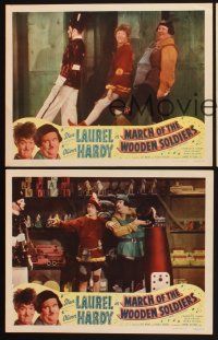 3p320 BABES IN TOYLAND 3 LCs R50 Laurel & Hardy, March of the Wooden Soldiers!