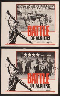 3p088 BATTLE OF ALGIERS 4 LCs R70s Gillo Pontecorvo's La Battaglia di Algeri, war images!