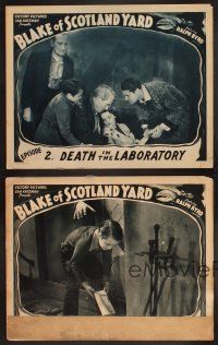3p096 BLAKE OF SCOTLAND YARD 4 chapter 2 LCs '37 Ralph Byrd, serial, Death in the Laboratory!