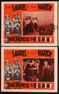 3p335 BONNIE SCOTLAND 3 LCs R40s Stan Laurel & Oliver Hardy, Heroes of the Regiment!