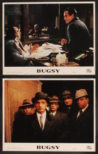 3p013 BUGSY 8 LCs '91 Warren Beatty, Annette Bening, Harvey Keitel, Ben Kingsley!