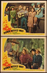 3p050 DOWN MEXICO WAY 6 LCs '41 Gene Autry & Smiley Burnette go south of the border!