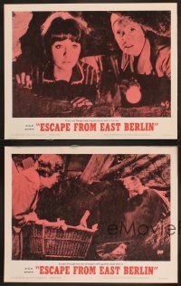 3p132 ESCAPE FROM EAST BERLIN 4 LCs '62 Christine Kaufmann & Maria Tober escape from East Germany!