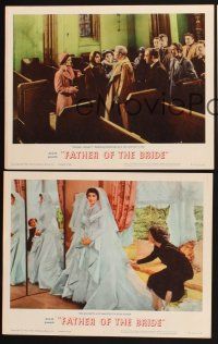 3p366 FATHER OF THE BRIDE 3 LCs R62 Liz Taylor in wedding gown & broke Spencer Tracy!