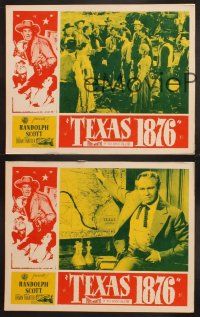 3p370 FORT WORTH 3 Spanish/U.S. LCs R50s Randolph Scott in Texas 1876, the Lone Star State!
