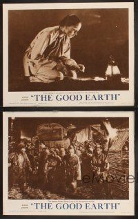 3p146 GOOD EARTH 4 LCs R62 Asian Paul Muni & Luise Rainer, from Pearl S. Buck novel!
