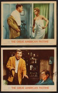 3p147 GREAT AMERICAN PASTIME 4 LCs '56 baseball, Tom Ewell, pretty Anne Francis & sexy Ann Miller!
