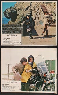 3p155 HAROLD & MAUDE 4 LCs '71 Ruth Gordon, Bud Cort is equipped to deal w/life!