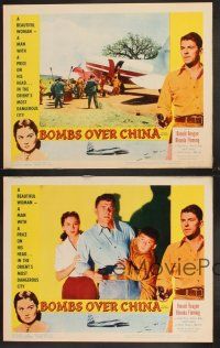 3p162 HONG KONG 4 LCs R61 Ronald Reagan & Rhonda Fleming, Bombs Over China!