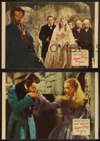 3p405 JANE EYRE 3 LCs '44 Orson Welles as Edward Rochester, Joan Fontaine in the title role!