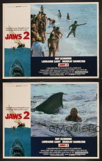 3p175 JAWS 2 4 LCs '78 Roy Scheider, Lorraine Gary, just when you thought it was safe!