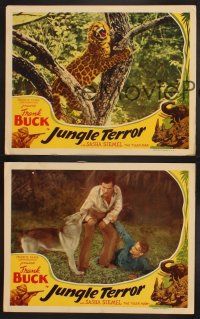 3p411 JUNGLE TERROR 3 LCs '46 Frank Buck & Sasha Siemel, The Tiger Man!