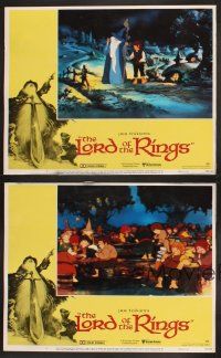 3p191 LORD OF THE RINGS 4 LCs '78 Ralph Bakshi cartoon from classic J.R.R. Tolkien novel!