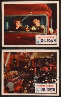 3p193 LUCY GALLANT 4 LCs R61 cool images of Jane Wyman & Charlton Heston, Oil Town!