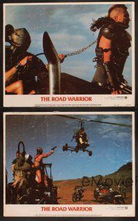 3p194 MAD MAX 2: THE ROAD WARRIOR 4 LCs '82 Vernon Wells, cool cars & bad guys!