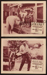 3p482 RIDING WITH BUFFALO BILL 3 chapter 15 LCs '54 cool cowboy serial, Law Comes To The West!