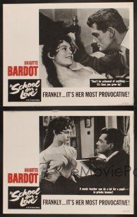 3p251 SCHOOL FOR LOVE 4 LCs '60 sexy Brigitte Bardot in her most provocative movie!