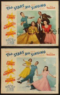 3p509 STARS ARE SINGING 3 LCs '53 Rosemary Clooney & Polish illegal alien Anna Maria Alberghetti!