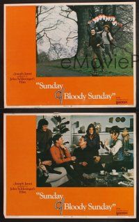 3p516 SUNDAY BLOODY SUNDAY 3 LCs '71 directed by John Schlesinger, Glenda Jackson, Peter Finch!